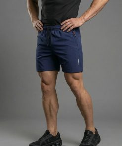 Navy Ice Silk Active Shorts V2