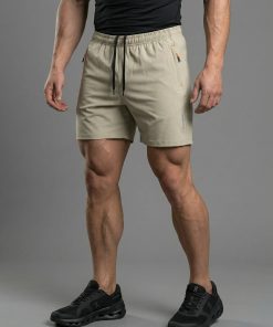 Beige Ice Silk Active Shorts V2