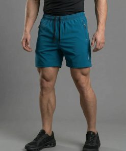 Coral Blue Ice Silk Active Shorts V2